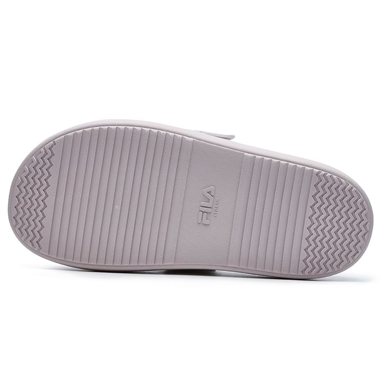 Fila Donut Fashion Универсальные Повседневные Сандалии-слайды на толстой подошве на липучке Нескользящие Женские Сандалии Светло-серый Фиолетовый F12W221503FGA