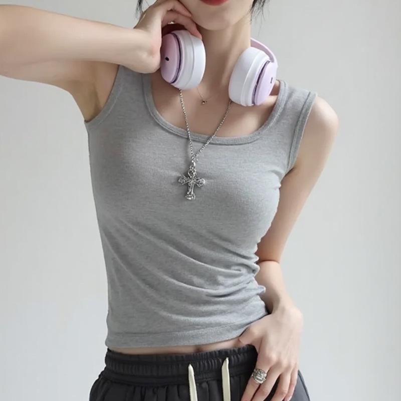 Women's Camisole: 2025 Summer Style, Pure Cotton, I-Back, Wide Straps, Covers Underarm Areas.