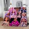Bratz kawaii printed blanket Picnic blanket Warm blankets Outdoor Blanket Home bed linings blankets for beds Birthday Gift