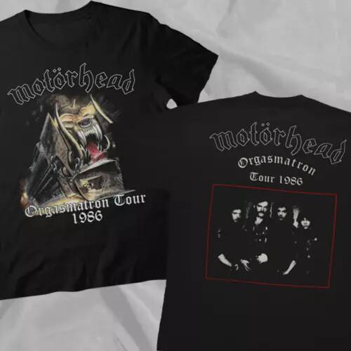 Винтажная Черная Двусторонняя Футболка MOTORHEAD Orgasmatron.webp Унисекс Футболка