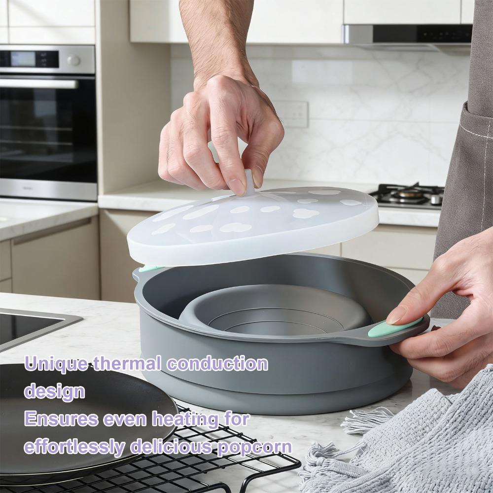Collapsible Microwave Popcorn Maker Oil Draining Air Fryer Baking Tray New Baking Tray  Baking