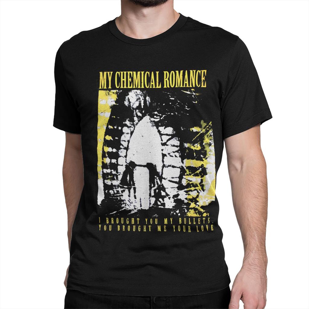 Мужские и женские футболки MY CHEMI ROMANCE Skylines & Turnstiles, 90-е, из чистого хлопка, с коротким рукавом и круглым вырезом, размер 6XL.