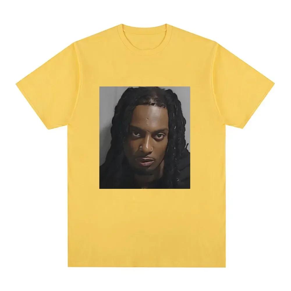 Rapper Playboi Carti Mugshot Graphic Tshirt Unisexs Fashion Vintage Hip Hop T Shirt Casual Cotton Short Sleeve Oversized Tshirts