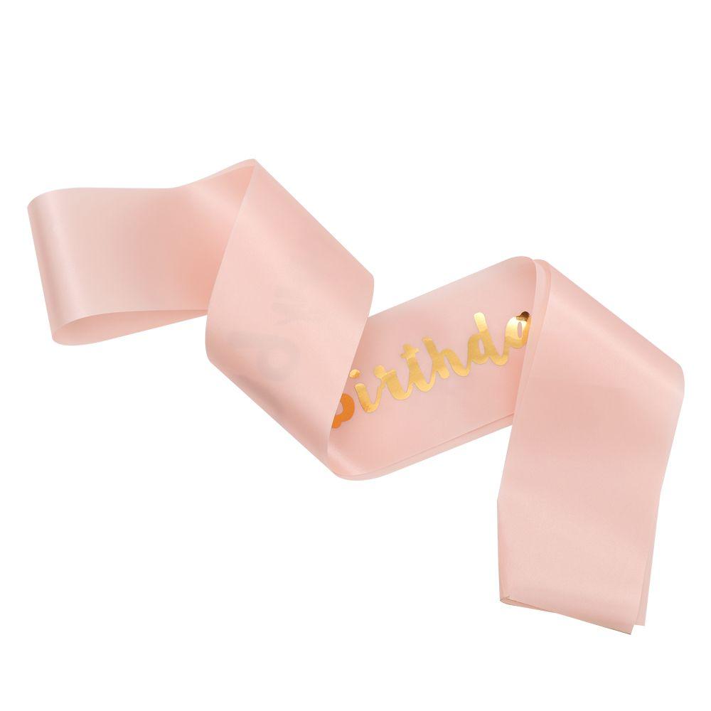 Party Decoration Rose Gold Mom Favor Gift Birthday Funny Sash Birthday Girl Happy 18/21/30/40/50/60