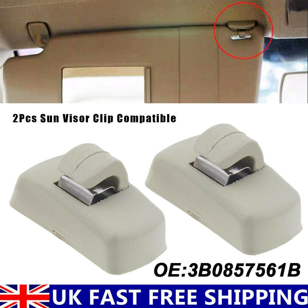 2шт. Внутренний зажим солнцезащитного козырька для VW Transporter T4 T5 T5.1 T6 3B0857563, крючок для автомобильного козырька, подвесной кронштейн