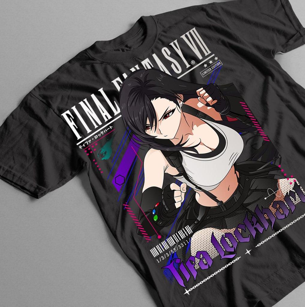 Tifa Lockhart FF7 Vintage T shirt - Waifu Tee