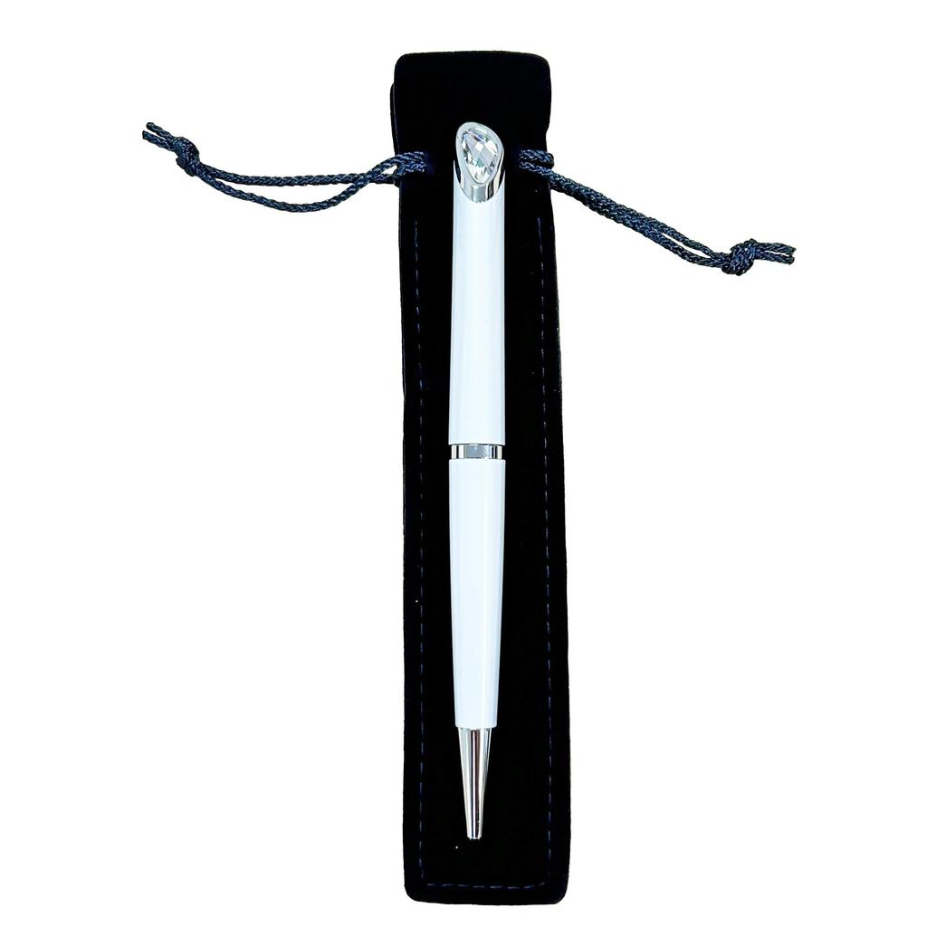 Swarovski Шариковая ручка белая (На масле) Лак "Crystal Starlight"[Предмет]