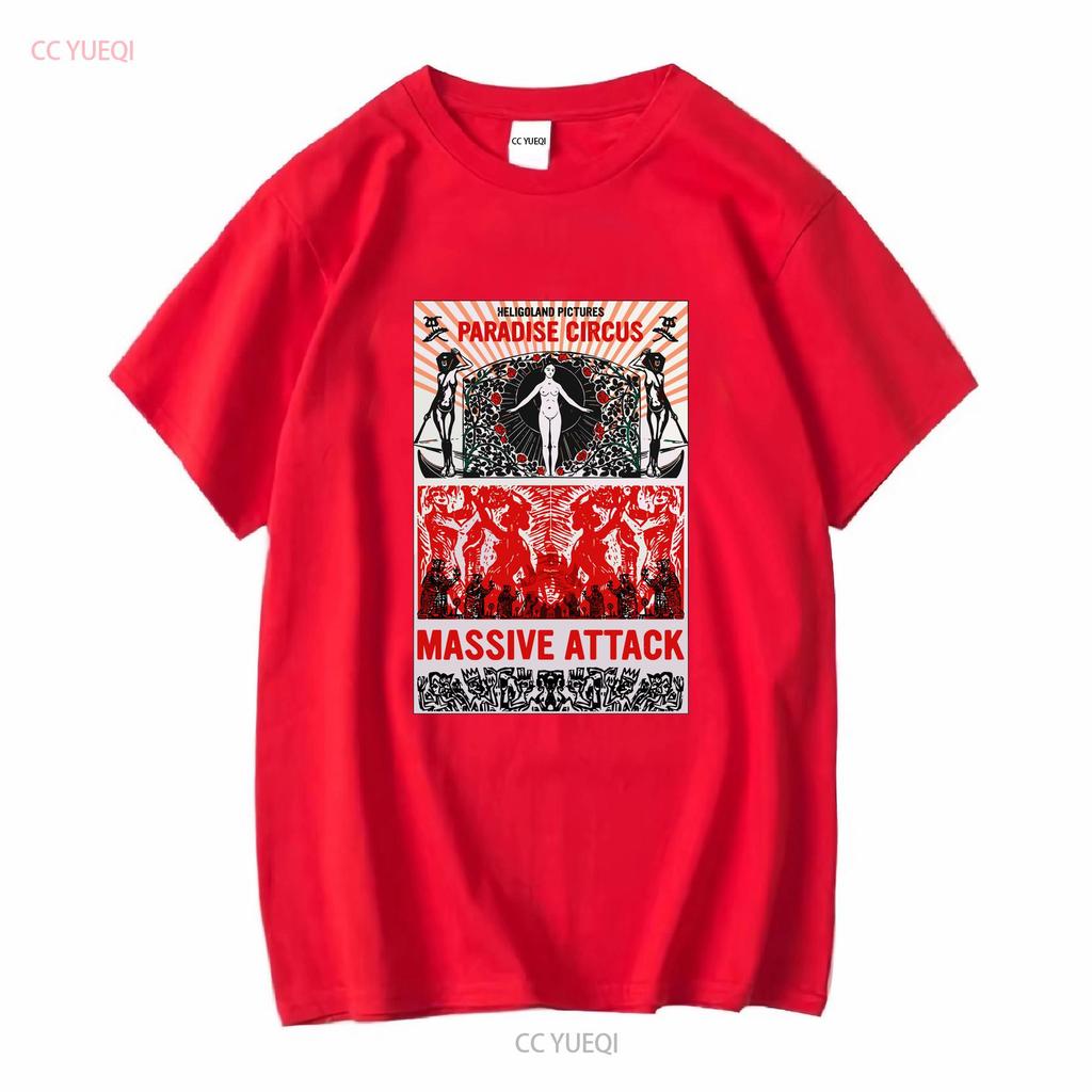 Футболка Massive Attack Paradise Circus Полный размер S 5XL винтажная стираная удобная уличная одежда Топ для повседневной носки дышащая