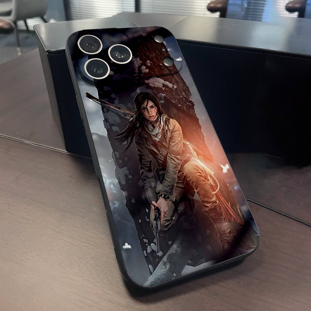 L-Lara C-Croft Phone Case For iPhone 15,16,17,13,14,11,12,Pro,Max,Plus,E,Air,Mini Protect Shell