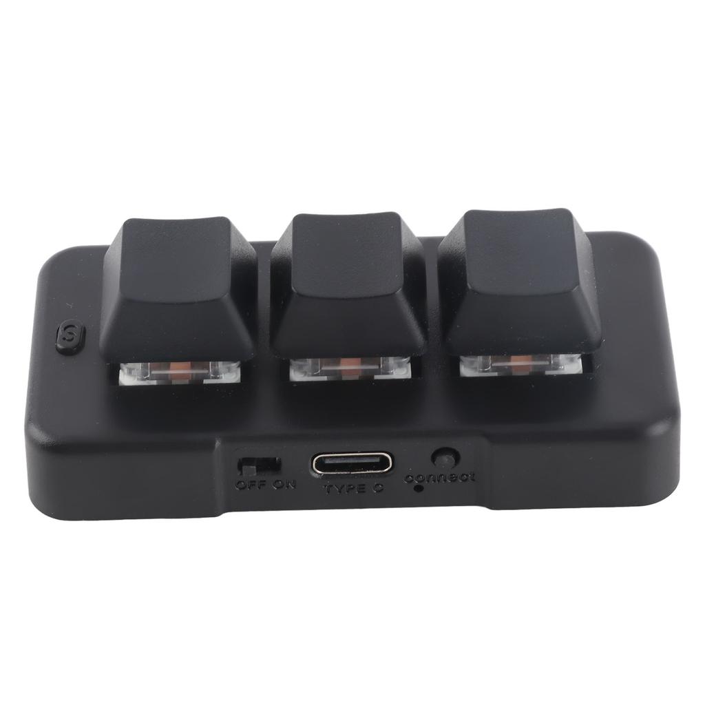 3 Key Keypad RGB Backlit 3 Keys USB Interface   Mechanical Programmable Plug and Play NaMacro Keypad for Computer