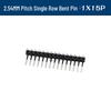 90° Dual Row Pin Header, 2.54MM Pitch, 1x2 to 1x40 Pins
