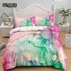 Colorful Marble Duvet Cover Abstract Geometric Bedding Set King Queen For Adults Kids Bedroom Decor Microfiber Comforter Cover