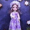 30CM Mini Movable 23Jointed Doll Girls Toy 3D Big Eyes BJD Princess Full Outfits Dresses  Collection Childrens Doll Gift