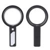 5X 10X Handheld Magnifying Glass Ergonomic Handle 6pcs LED Light Reading Magnifier for Elder