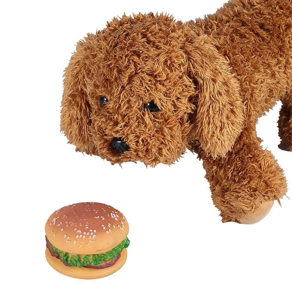 Pet Toy Sound Hamburger Food Shaped Squeaky Puppy Dog Play Toys Supplies