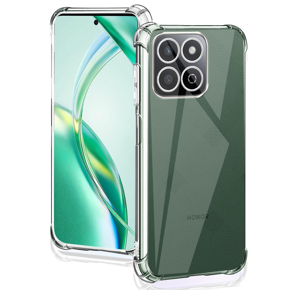 Чехол для Honor 200 Smart Case с прозрачной ударопрочной подушкой безопасности TPU силиконовый мягкий бампер для телефона Honor X7C X 7C защитная задняя крышка Shell