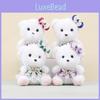Soft Cartoon Lina Bear Keychain With Tulle Skirt Stuffed Toy Gift For Kids Girls