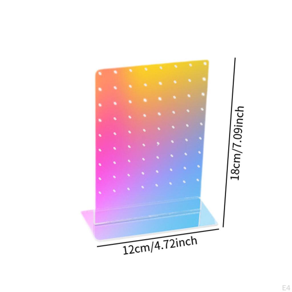 Акриловый держатель для сережек, стойка для хранения гвоздиков, 72 отверстия