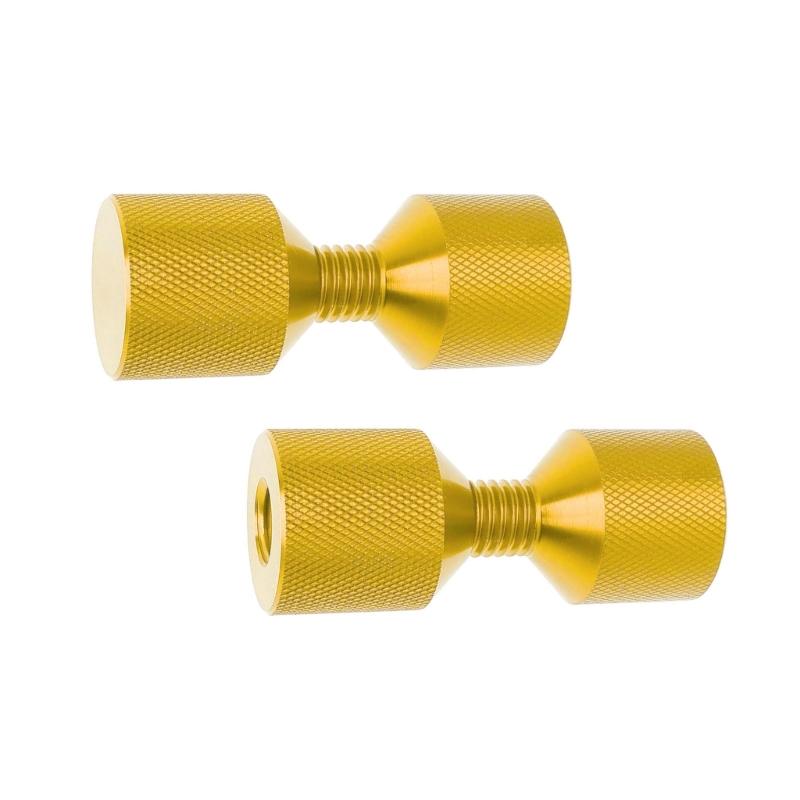 2 шт. Набор штифтов для позиционирования фланца трубы, резьбовые алюминиевые штифты с двумя отверстиями, обработанные штифты с 2 отверстиями для надежной сборки