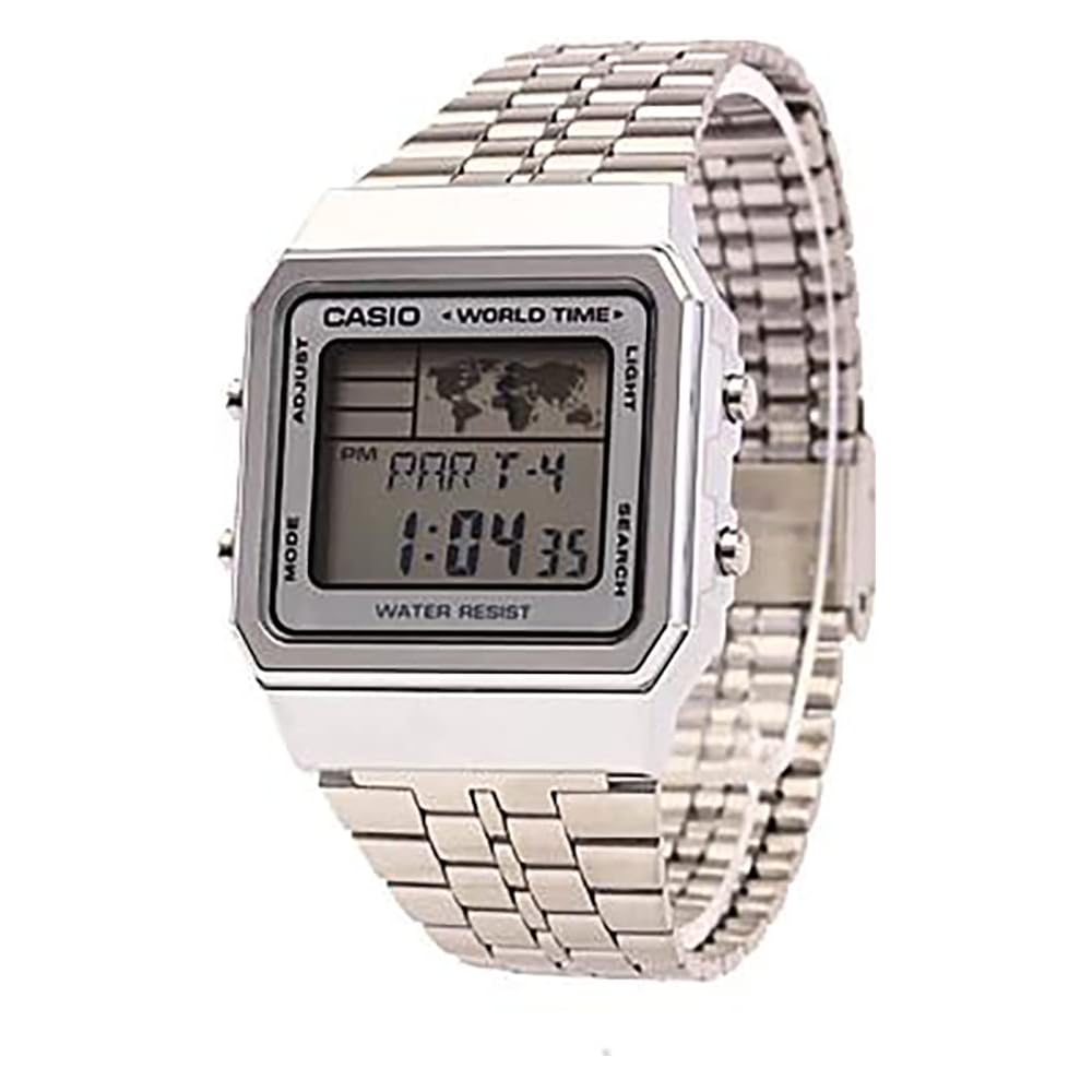 Casio A500WA-7 Basic Digital Watch Men's Metal Silver Quartz