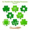 Green Shamrock Image Hanging Ornaments/Pendants for Home Kitchen Room Office Events Party Plants Outdoor Decor