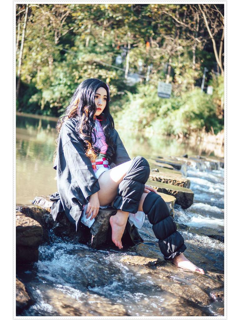 Manyuan Demon Slayer Nezuko Kamado Cosplay Costume