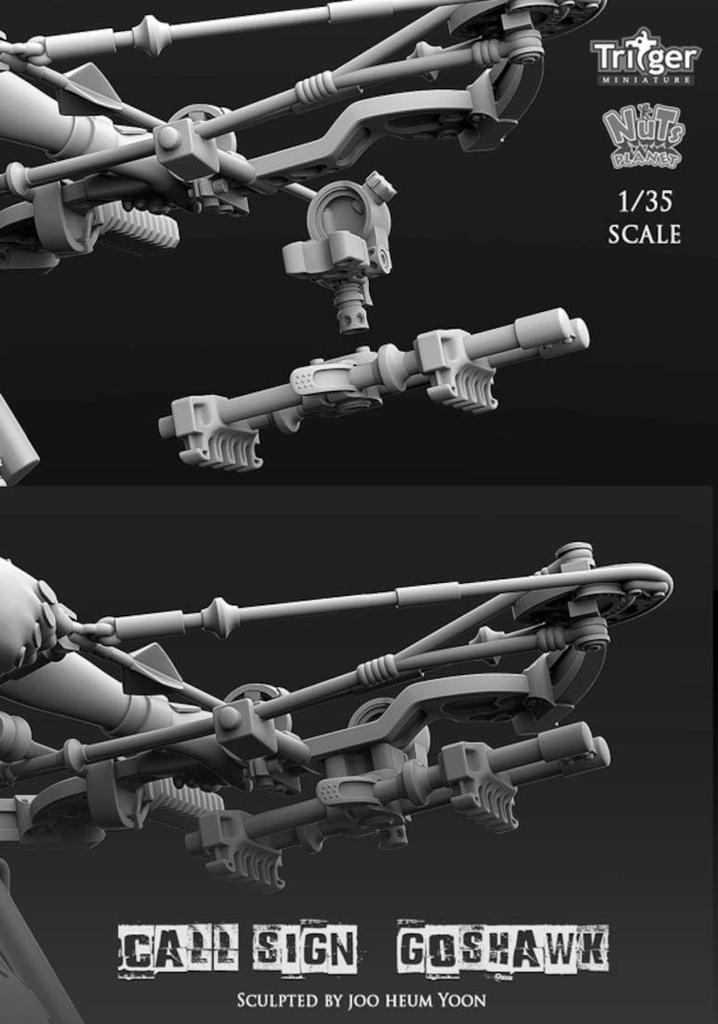 Позывной Nuts Planet — «Ястреб-тетеревятник». Женщина-разведчица с блочным луком. Набор для сборки из неокрашенной смолы T35022 1/35.