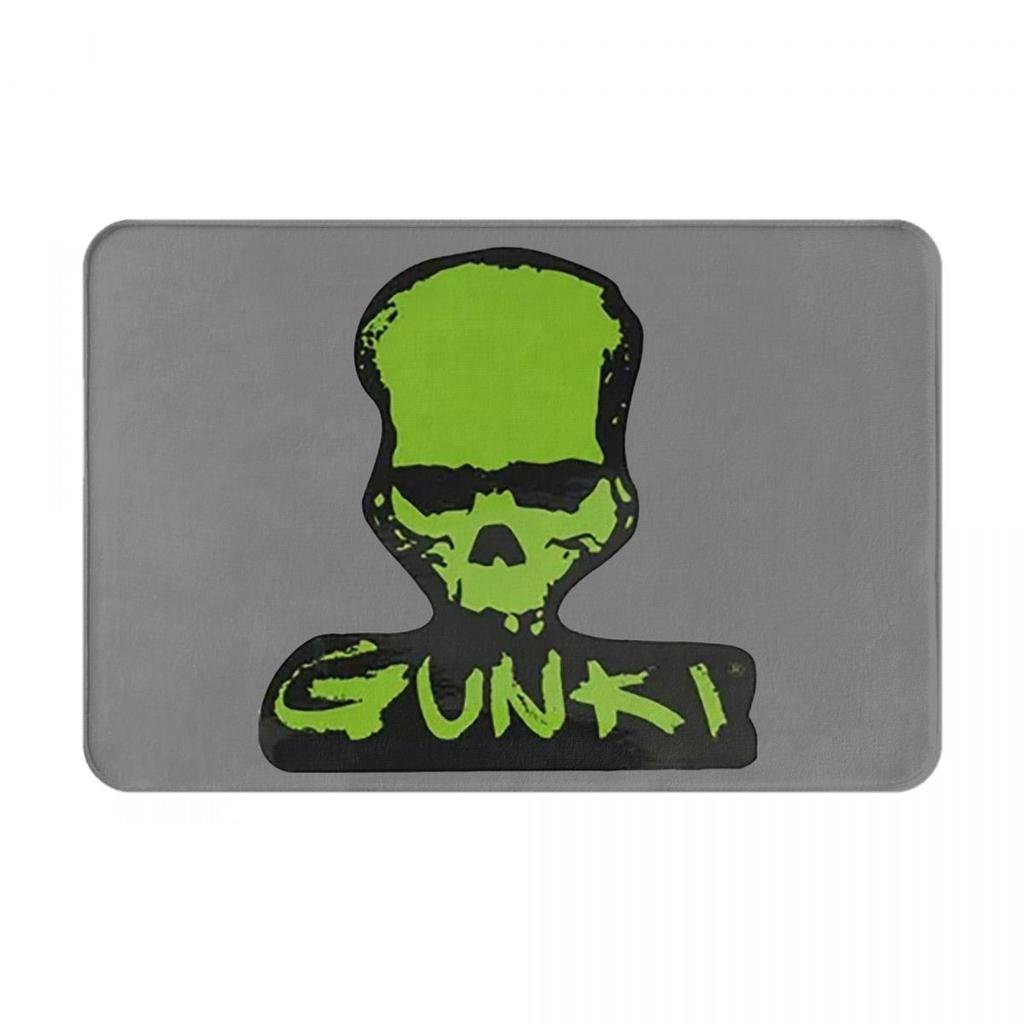 Gunki Logo Angling Skull Fishing Gunki Non-slip Doormat Floor Mat Carpet Rug for Kitchen Entrance Home Bedroom Footpad Mats