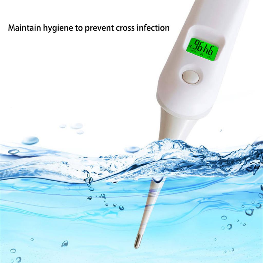 Цифровой ветеринарный термометр Водонепроницаемый ЖК-дисплей для точного измерения температуры у собак, кошек, лошадей