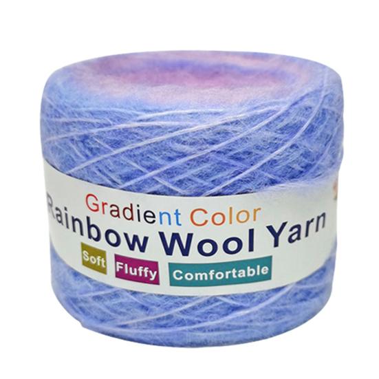 1 рулон пряжи градиента 133,9 дюйма пряжа мохеровая пряжа пряжа из смеси акрила и шерсти