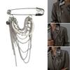 Women Stylish Alloy Brooch Distinctive Badge Tassels Brooch Pendant Brooch Perfect for Celebrations and Gatherings