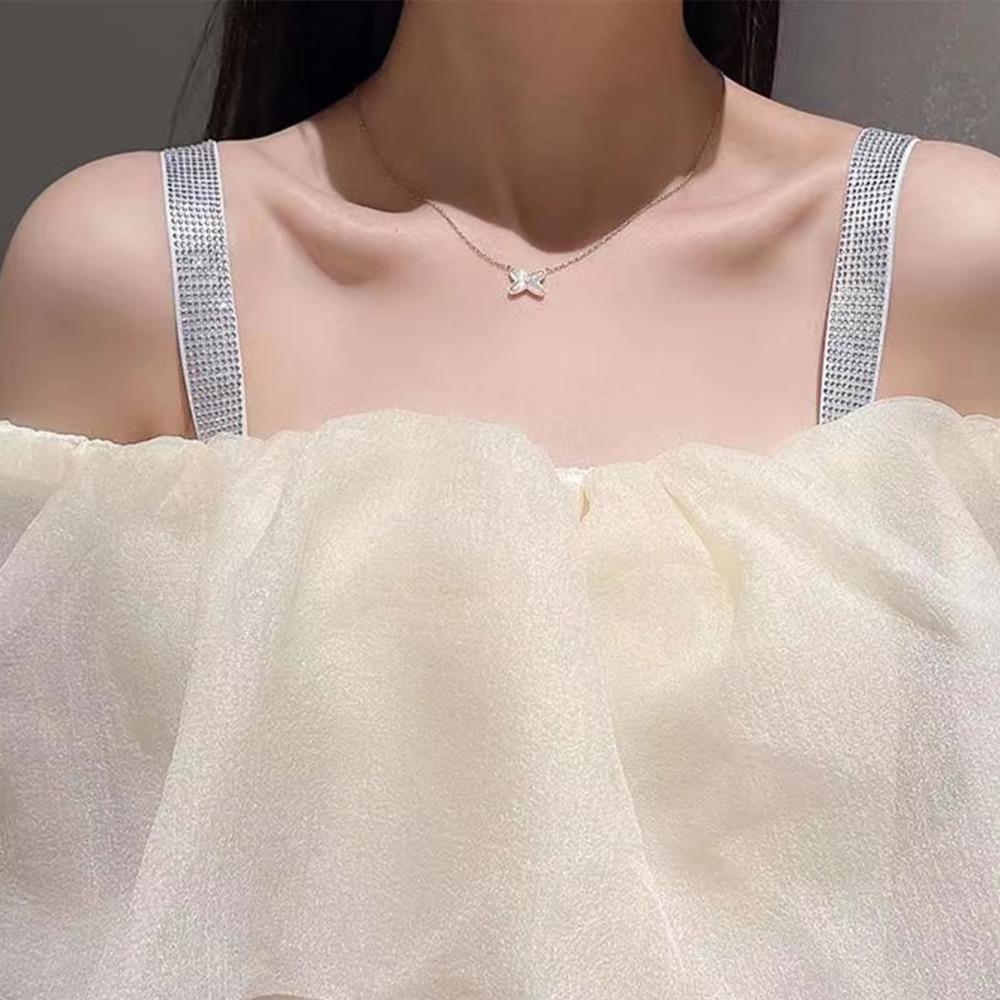 Multi-color Bra Shoulder Strap Detachable Bra Decorative Strap Rhinestone Shoulder Strap For Women