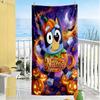 Pumpkin Party Night Personalized Name Beach Towel Super Soft & Absorbent Suitable for Sports Travel Swimming Yoga Bathroom Beach And Pool