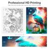 Frame Bird Painting By Numbers For Adults Kits Colorful Animals Drawing Coloring By Numbers Starter Kit For Home Decors 40x50cm