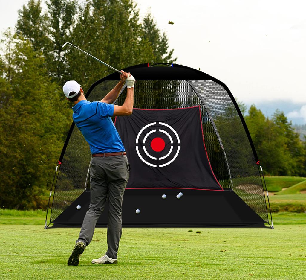 Сетка для гольфа Sharellon, тренировочная сетка для гольфа, тренировочная сетка для гольфа, сумка для переноски, в комплекте 3X2.1X1.8M