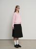 GENERALIDEA Cotton Layered V-Neck Knit Pullover [Pink] / Gf1Lkp506