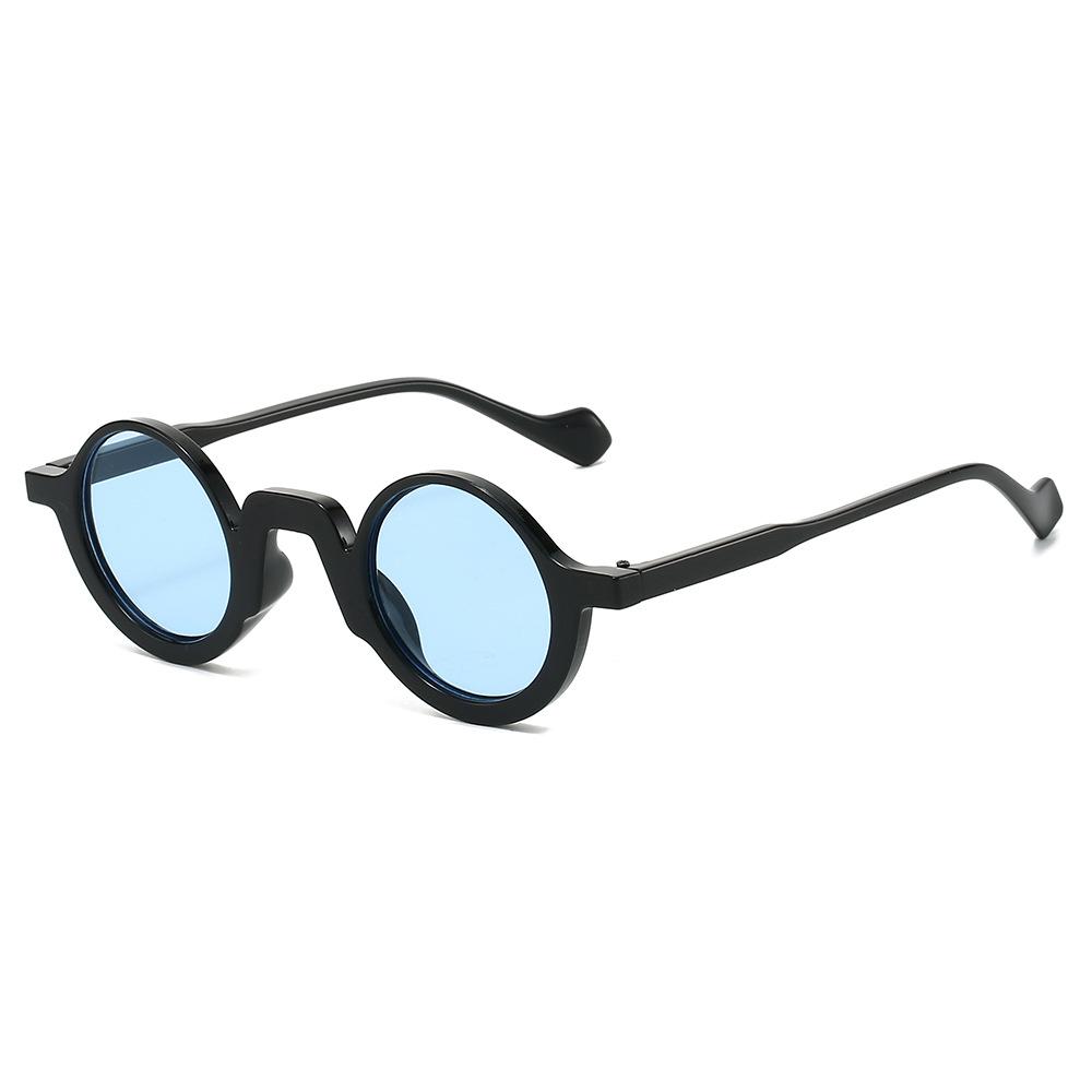 Инс Ретро Круглые Солнцезащитные Очки с Леопардовым Принтом Y2K Личность Неправильная Рамка Защита UV400 Унисекс Модные Очки