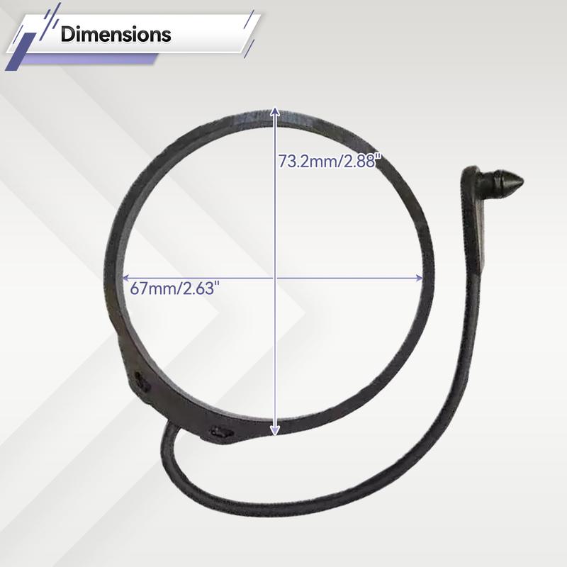 #LR053665 LR053666 Fit For Land Rover Discovery Range Rover Sport Evoque Jaguar XF Fuel Filler Gas Rope Cap Tether Rubber Strap