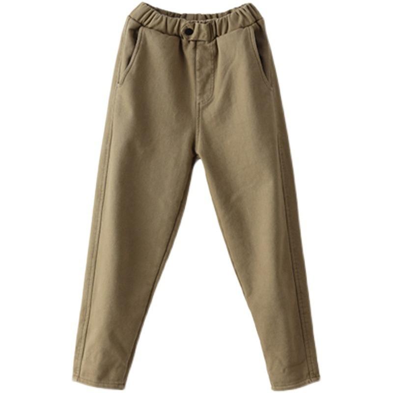 Плюс бархатные утолщенные штаны-шаровары женские осенне-зимние модные узкие брюки в стиле вестерн