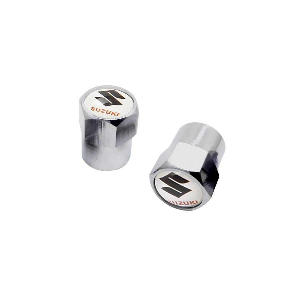 Metal Car Tyre Valve Caps Exterior Accessorie For SUZUKI Swift SX4 s cross Jimny Samurai Vitara xl Alto Liana ignis Grand vitara