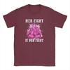 Fight Is Our Fight Breast Cancers  Men's T Shirts  Creative Tees Short Sleeve Round Collar T-Shirt 100% Cotton Printing Clothes
