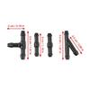 Car Front Windshield Washer Sprayer Nozzle Kit w/6.5ft Wash Hose Connector Black