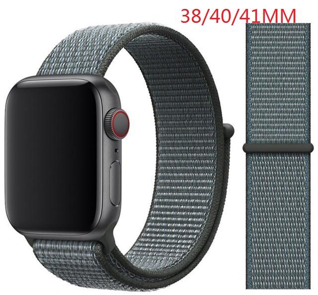 Nylon Band For Apple Watch Series Watch 9 8 / Ultra 2 7 6 SE 5/4/2/1 38 42MM Replacement Strap Loop for Iwatch Series 3 40/41/44 /45MM/49MM