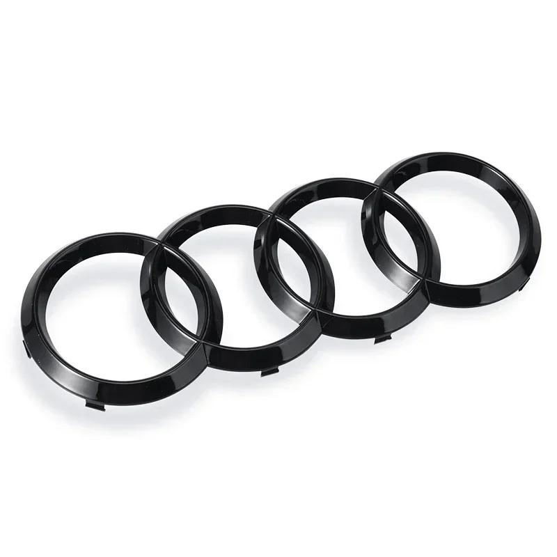 2026 Hot Car Logo Badge Car Front Grille Rear Trunk 4Ring Emblem For Audi A1 A3 A4 A5 A6 A7 S3 S4 S5 S6 RS3 RS4 RS5 RS6 Q3 Q5 Q7