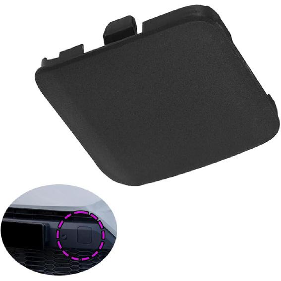Front Bumper Tow Hook Towing Eye Cover Cap, Compatible with Toyota CHR 2021-2022, OE: 52128-F4200 Black