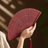 Portable Retro Hand Fan Elegant Classical Folding Fan Chinese Style Folding Bamboo Fan  Home Decor