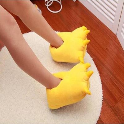 Когти динозавра плюшевые мягкие зимние тапочки мягкие домашние тапочки обувь