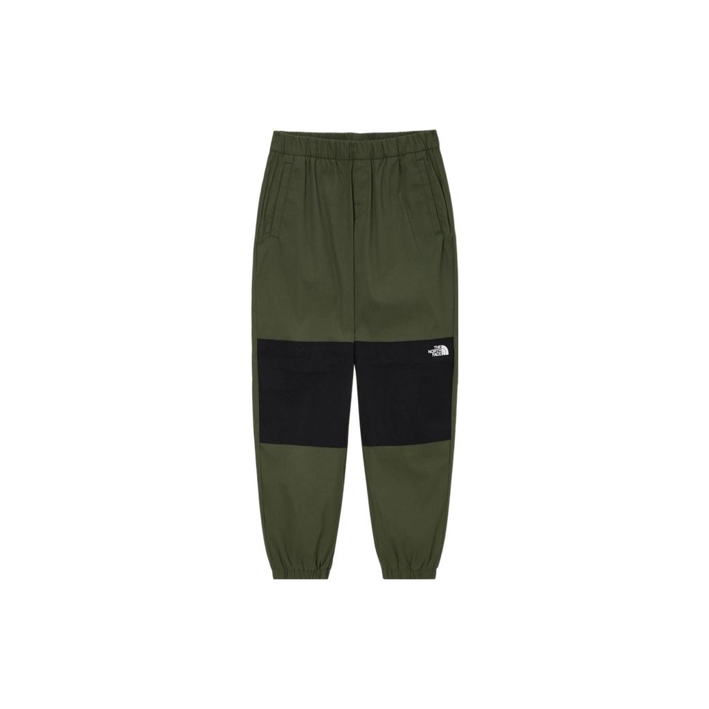 THE NORTH FACE Knitted Sweatpants Men's Green Moderate Slim Fit Pants NP6NN54C