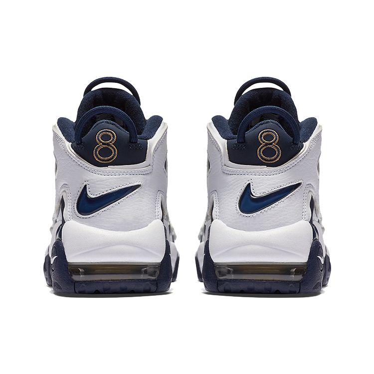 Nike Air More Uptempo Olympic Синтетическая кожа Удобные Нескользящие Амортизирующие Прочные Полувысокие Детские Баскетбольные Кроссовки 415082-104(2020)