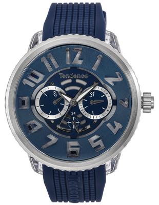 [Tendence] Часы FLASH Navy Dial Polycarbonate Mineral Glass Quartz 51MM Watch TY561006 Мужские Синие [Товар]